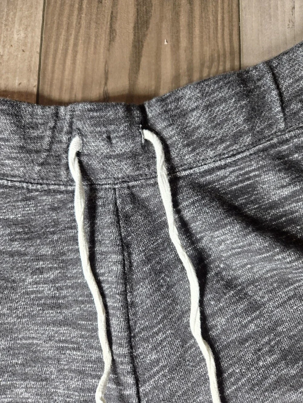Justice Active Girl’s Gray Cozy Pull-on Shorts with White Trim Size XL 14-16